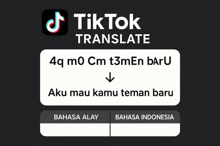 “TikTok Auto Translate Bahasa Alay ke Indonesia Baku Baru Dirilis”